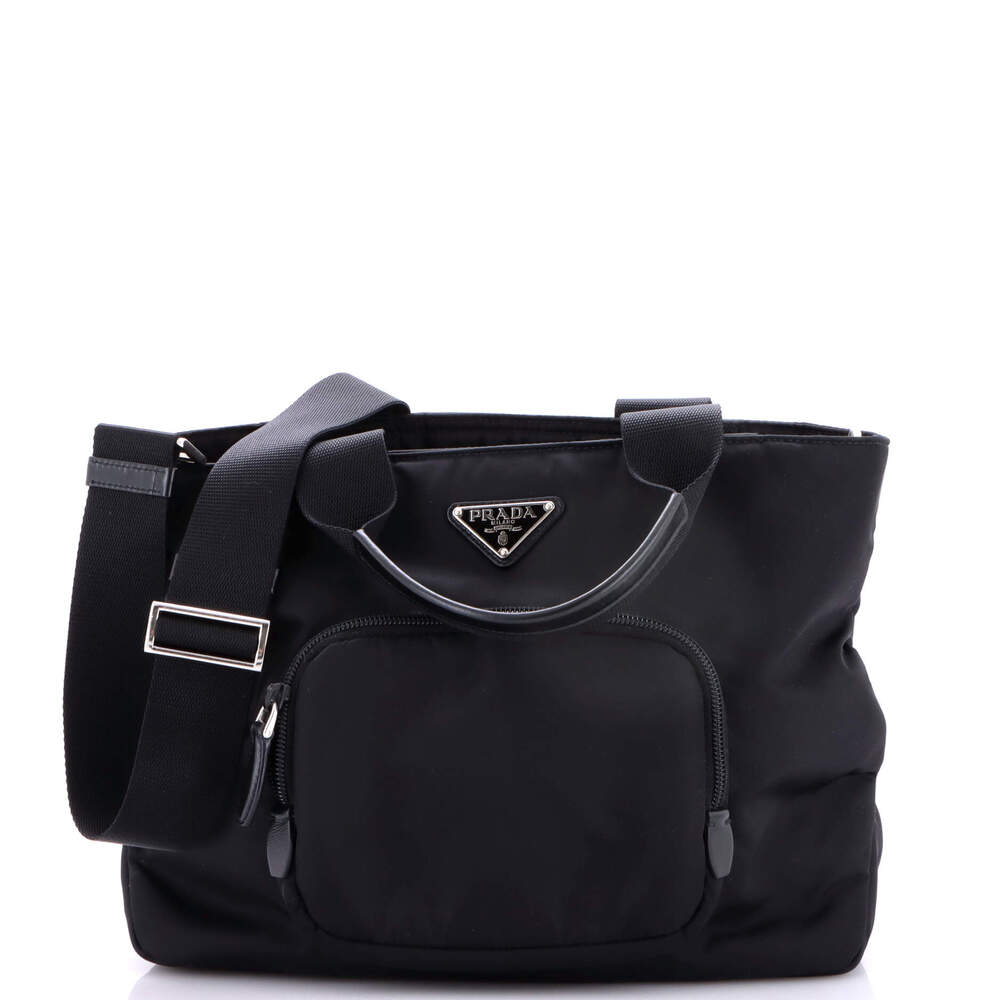 Prada Front Pocket Padded Tote Tessuto #264138P14B